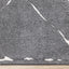 Talia Rug - Black Broken Lattice corner detail