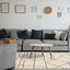 Talia Rug - Geometric Lattice in living room setting