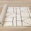 Talia Rug - Geometric Lattice roll on floor