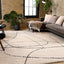 Maroq Shag Rug - Cream / Black Lines video